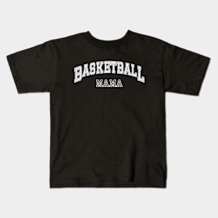 Basketball Mama College Graduation, Basketball Mom Kids T-Shirt